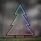 Luca Lighting LED garden plug neon fir 75 cm black LED RGB