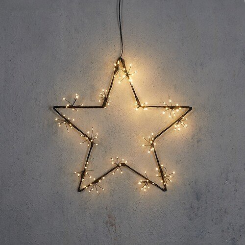 Luca Lighting Stern 150 LED Timer warmweiß 40 cm schwarz