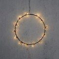 Luca Lighting Lichtkranz 130 LED warmweiß 40 cm schwarz
