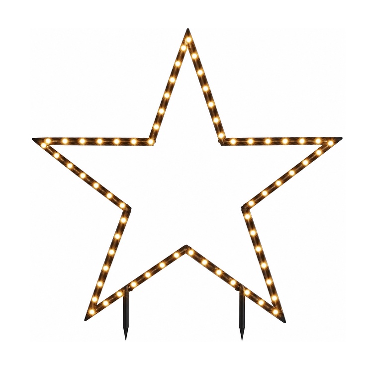 Luca Lighting LED aia pistikupesa star 86 LED soe valge 73 cm must - Thumbnail 2