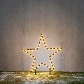 Luca Lighting LED spina star da giardino 86 LED bianco caldo 73 cm nero