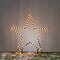 Luca Lighting LED garden plug star 86 LED warm white 73 cm black