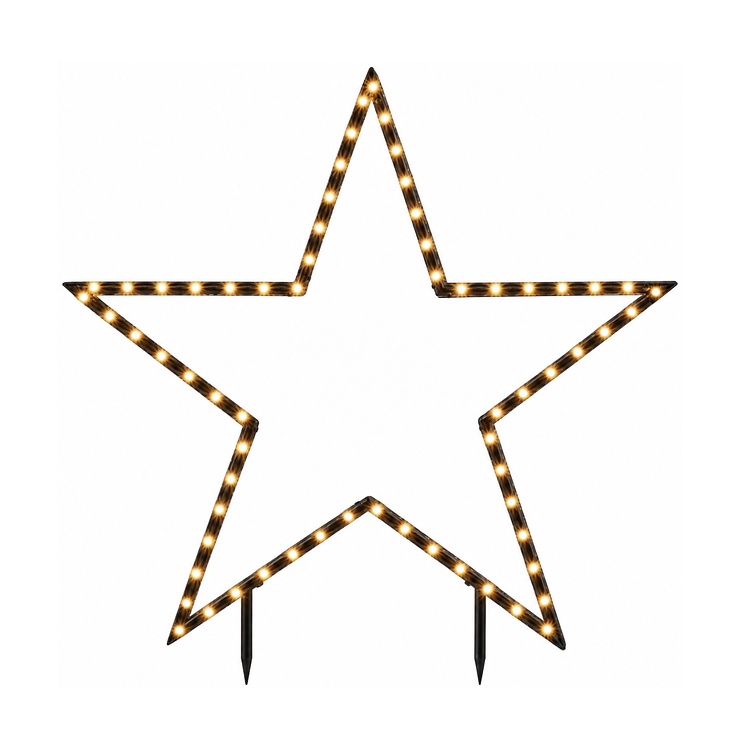 Luca Lighting LED aia pistikupesa star 132 LED soe valge 102 cm must  - Thumbnail 3