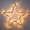 Luca Lighting Stern 120 LED warmweiß mit Timer 56,5 cm schwarz