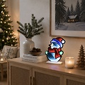 Luca Lighting LED Leuchte Schneemann 111 LED warmweiss 26 cm Acryl bunt - Thumbnail 1