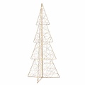 Luca Lighting LED Baum 80 cm 300 LED warmweiß außen Metall champagner - Thumbnail 3