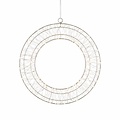 Luca Lighting LED Weihnachtskranz 300 LED warmweiß außen 30 cm silber - Thumbnail 2