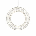 Luca Lighting LED Weihnachtskranz 600 LED warmweiß außen 40 cm silber - Thumbnail 2