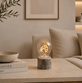 Luca Lighting LED Tischlampe Croissant 14,5 cm USB braun gelb  - Thumbnail 1