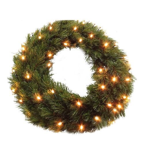 Edelman Tiumph Tree Forest frosted Kranz 72 LED 60 cm grün 