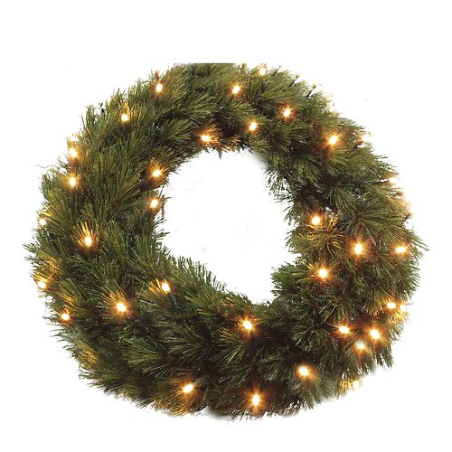 Triumph Tree LED Christmas wreath Forest Frosted 72 LED 60 cm green 