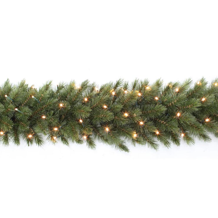 Guirlande de Noël LED Forest Frosted 96 LED blanc chaud 270 cm vert Triumph Tree  - Thumbnail 2