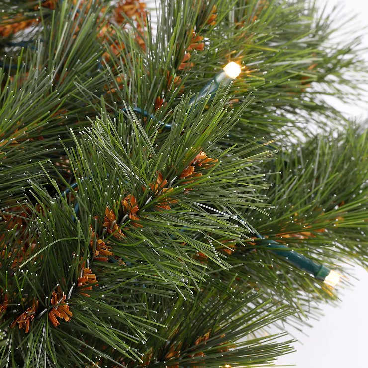 Guirlande de Noël LED Forest Frosted 96 LED blanc chaud 270 cm vert Triumph Tree  - Thumbnail 3