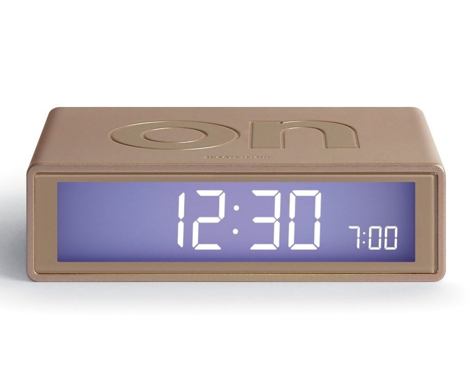 Lexon LCD Wecker Flip rosegold - Thumbnail 1