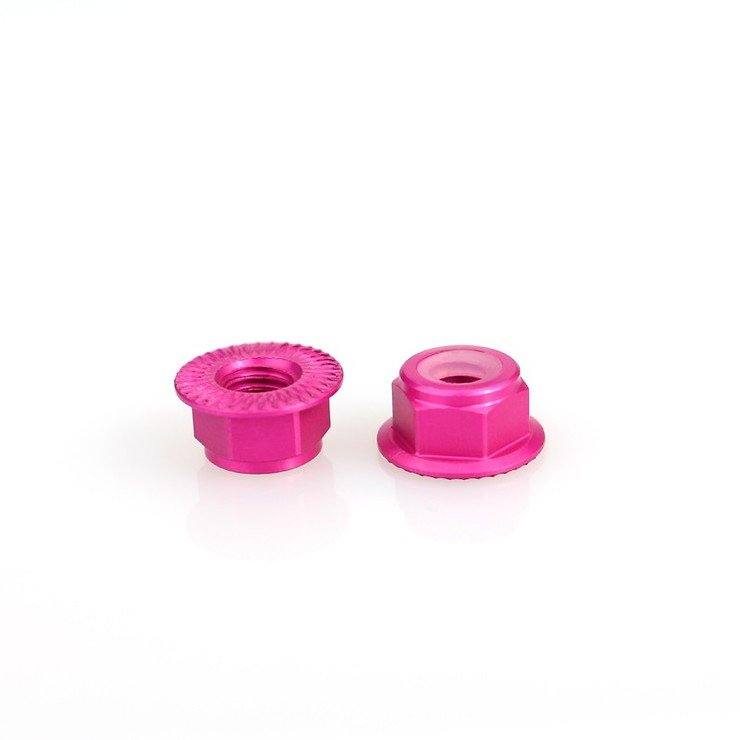 Emax nut M5 self-locking pink - Pic 1