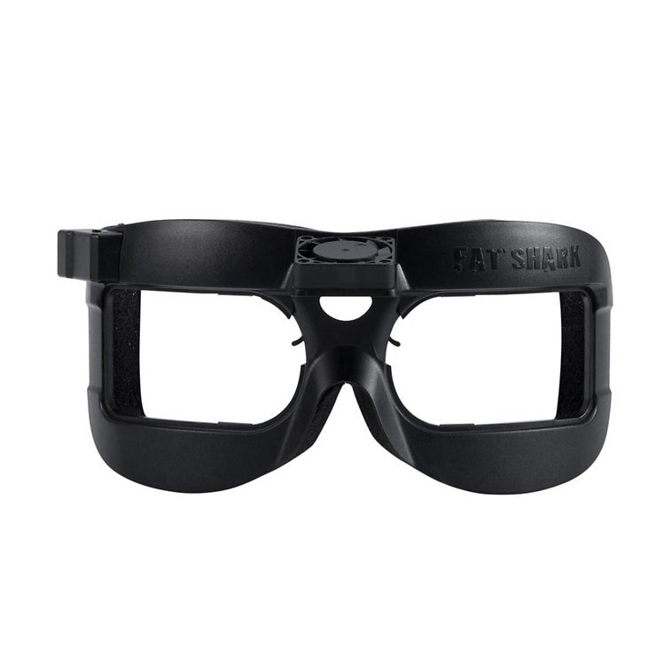 FatShark Face Plate schwarz Frontplatte V2 mit Lüfter für die Fatshark Dominator - Thumbnail 2