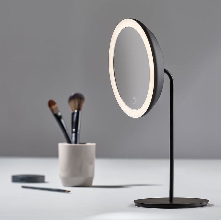 Lusterko kosmetyczne Zone Denmark z 5-krotnym powiększeniem, czarne - Thumbnail 2