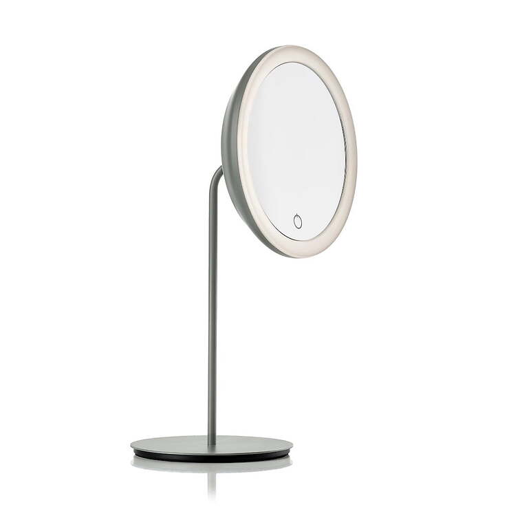 Miroir de table cosmétique Zone Danemark, gris, grossissement 5 fois - Pic 1