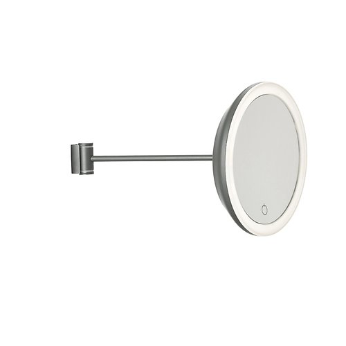 Zone Denmark cosmetics wall mirror 5-fold magnification grey