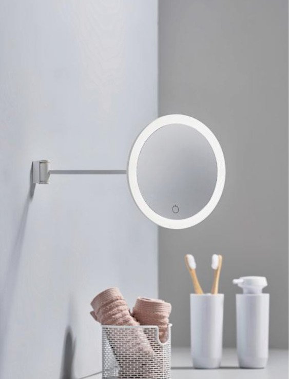 Zone Denmark Kosmetik Wandspiegel 5-fache Vergrößerung weiss - Thumbnail 2