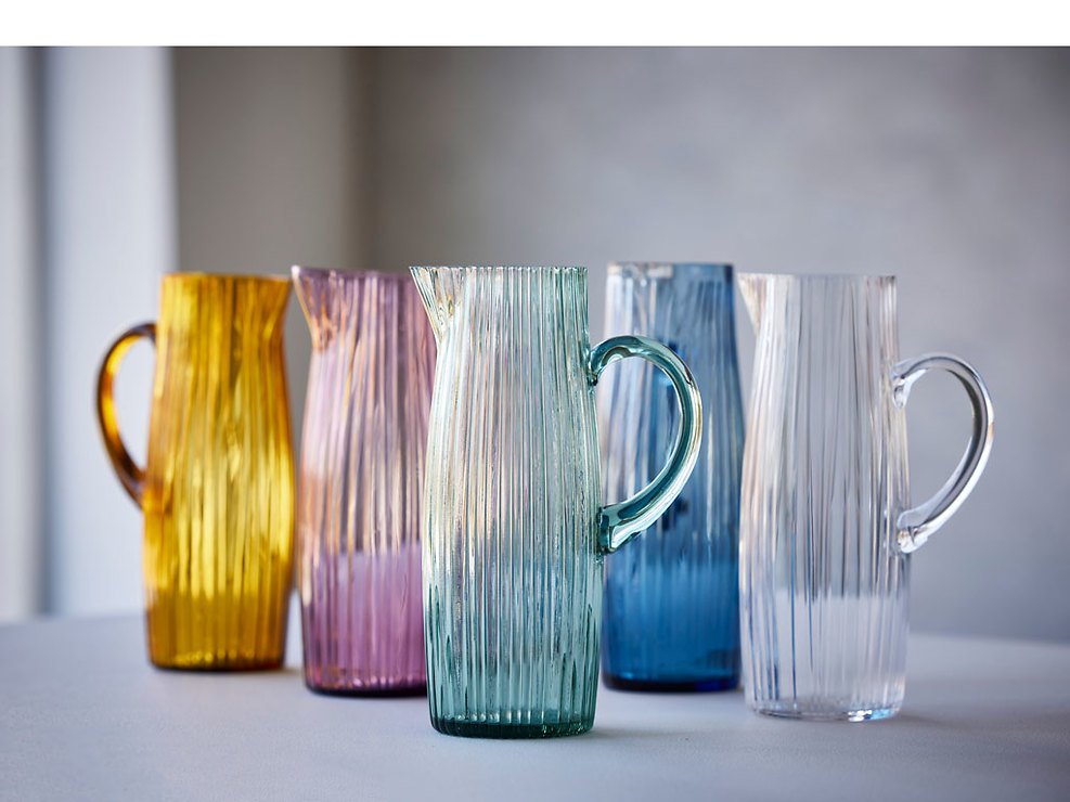 Bitz Kusintha carafe 1.2 liter glass clear - Thumbnail 3