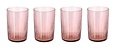 Bitz Kusintha water glass 0.28 liter 4 pcs pink - Thumbnail 1