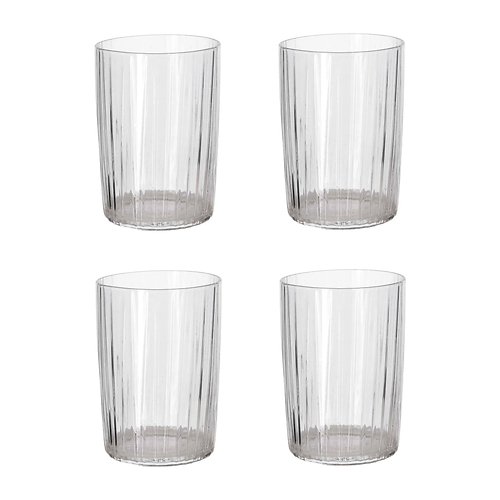 Bitz Kusintha Vaso de agua de 0,28 litros 4 piezas transparente