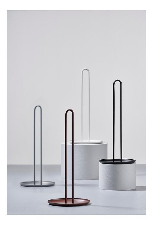 Zone Denmark kitchen roll holder singles 32cm metal gray - Thumbnail 2