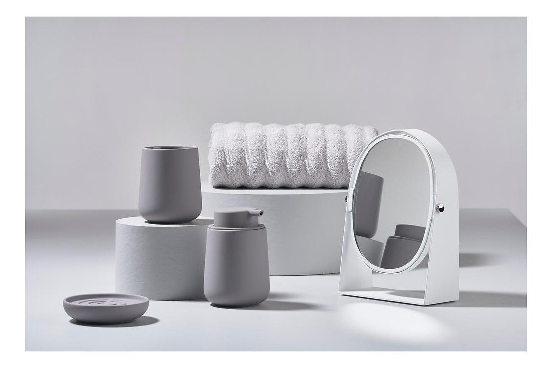 Zone Denmark Nova One ceramiczny kubek na szczoteczki do zębów dove szary matowy - Thumbnail 3