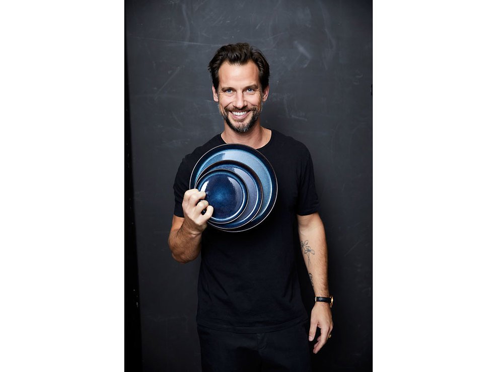 Bitz piatto da pranzo 27cm nero blu scuro - Thumbnail 2