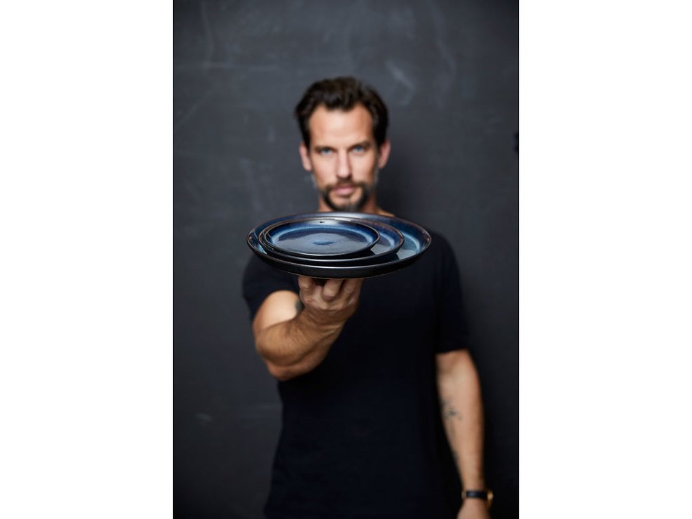 Bitz Frühstücksteller 21cm schwarz dunkelblau - Thumbnail 4