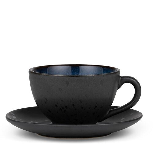 Bitz cup with saucer 220 ml black dark blue