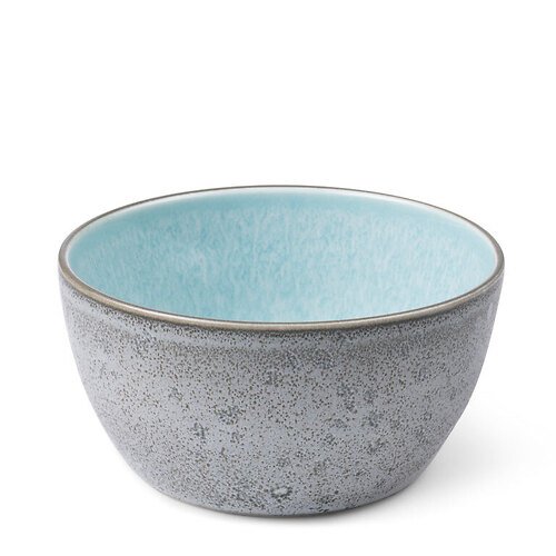 Bitz snack bowl 14 cm grey light blue