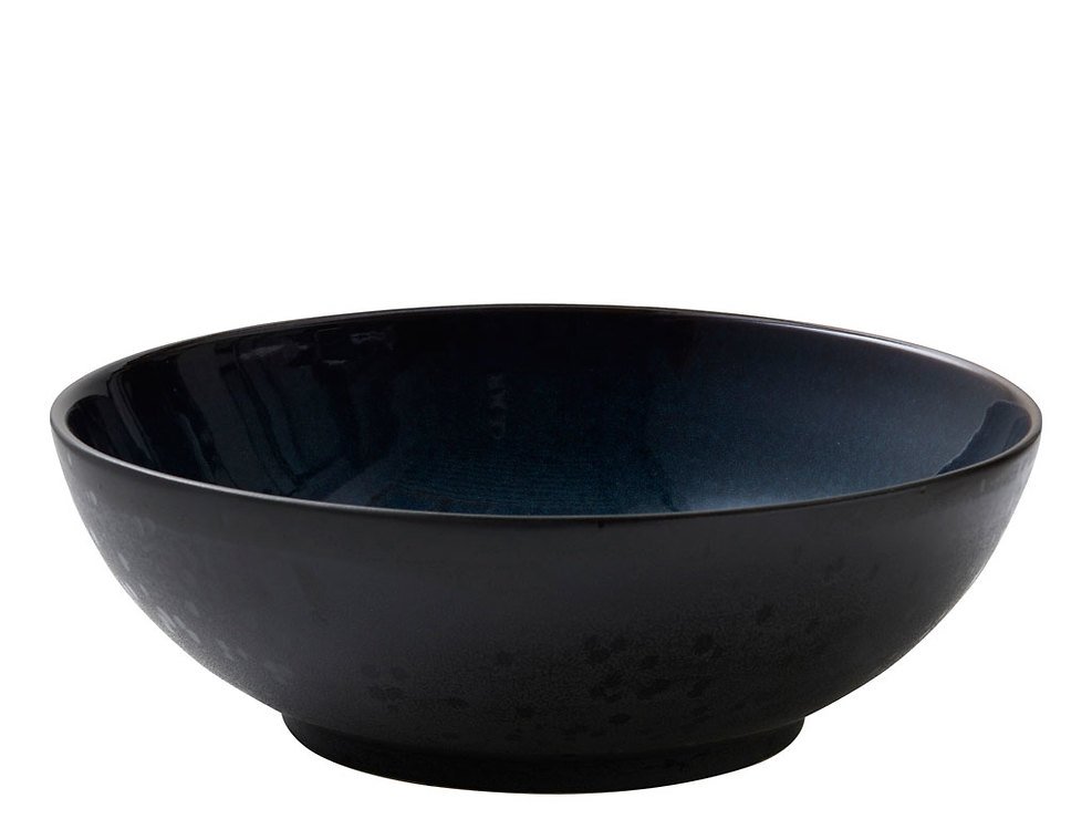 Bitz salad bowl 30cm black dark blue - Thumbnail 1