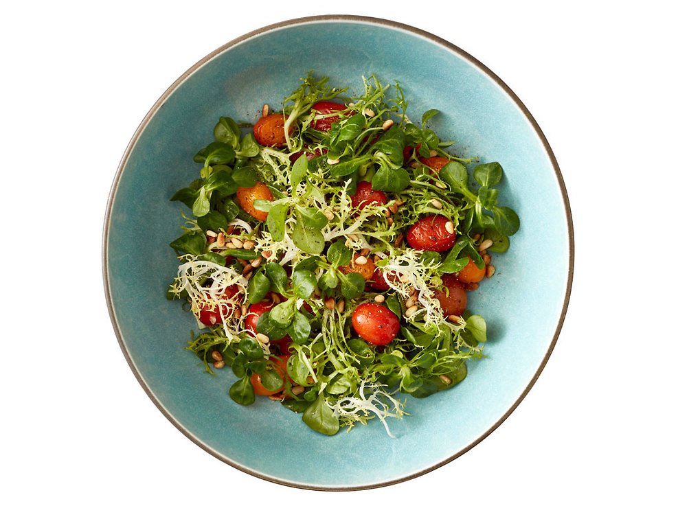 Bitz Salatschüssel 30cm grau hellblau - Thumbnail 3