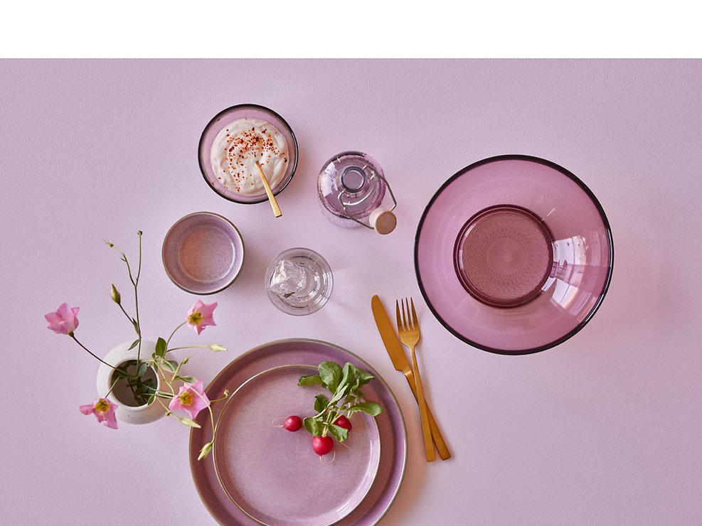 Plato llano Bitz 27cm gris rosa - Thumbnail 3