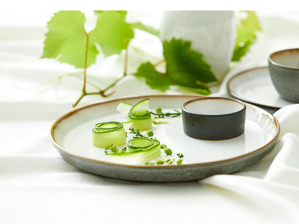 Bitz talerz obiadowy 27cm szaro-kremowy - Thumbnail 3