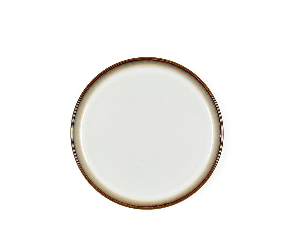 Plato de desayuno Bitz 21cm gris crema - Thumbnail 2