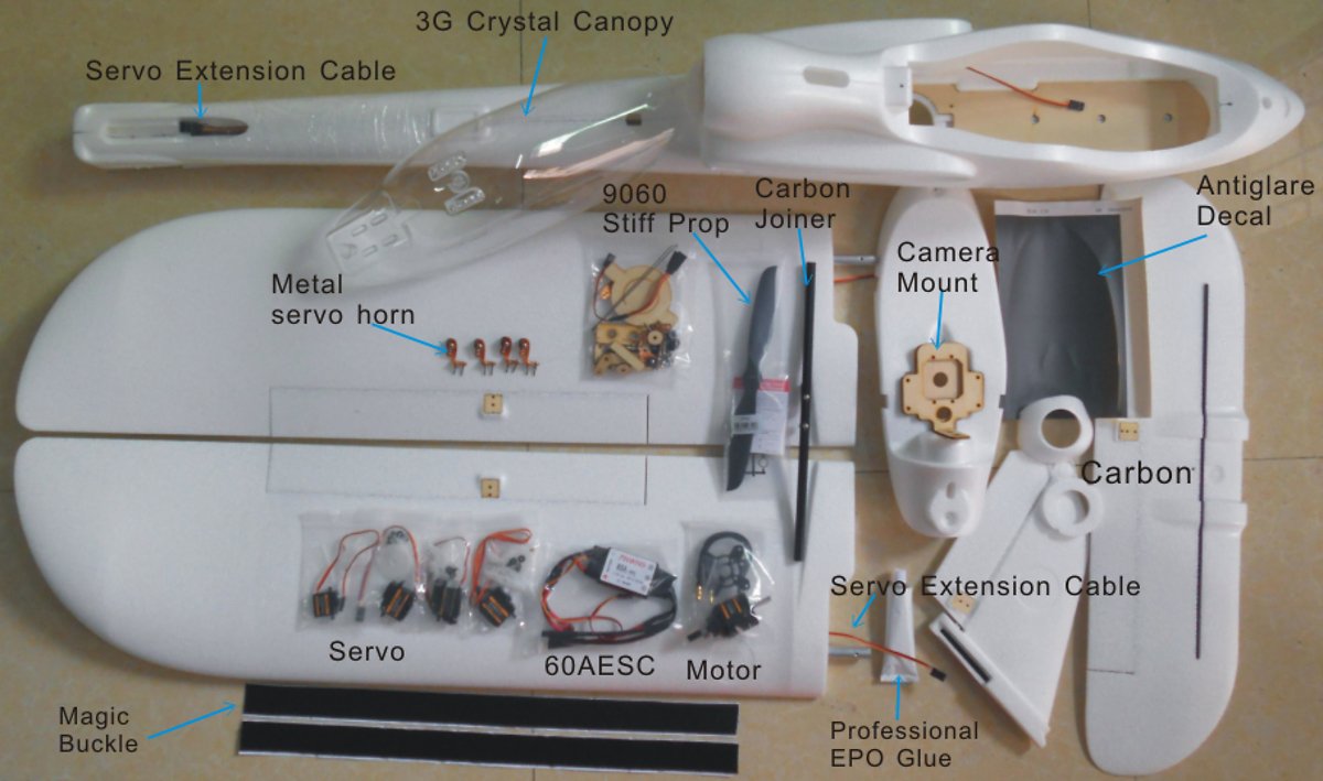 FinWing Penguin FPV Flugzeug ARF Version (FUP1205ARF) - Thumbnail 2