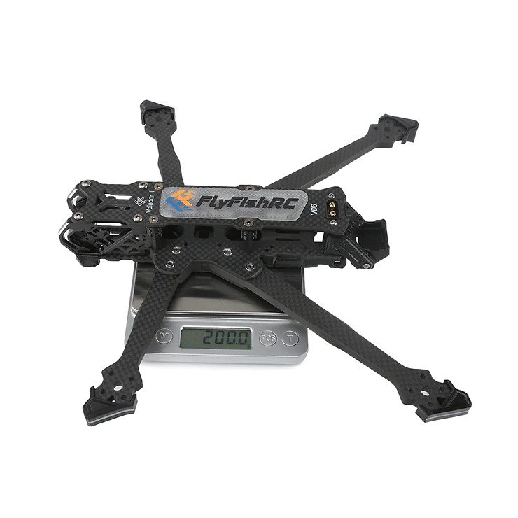 FlyFishRC Volador II VD6 O3 FPV Freestyle Frame Kit 5 pulgadas negro - Thumbnail 2