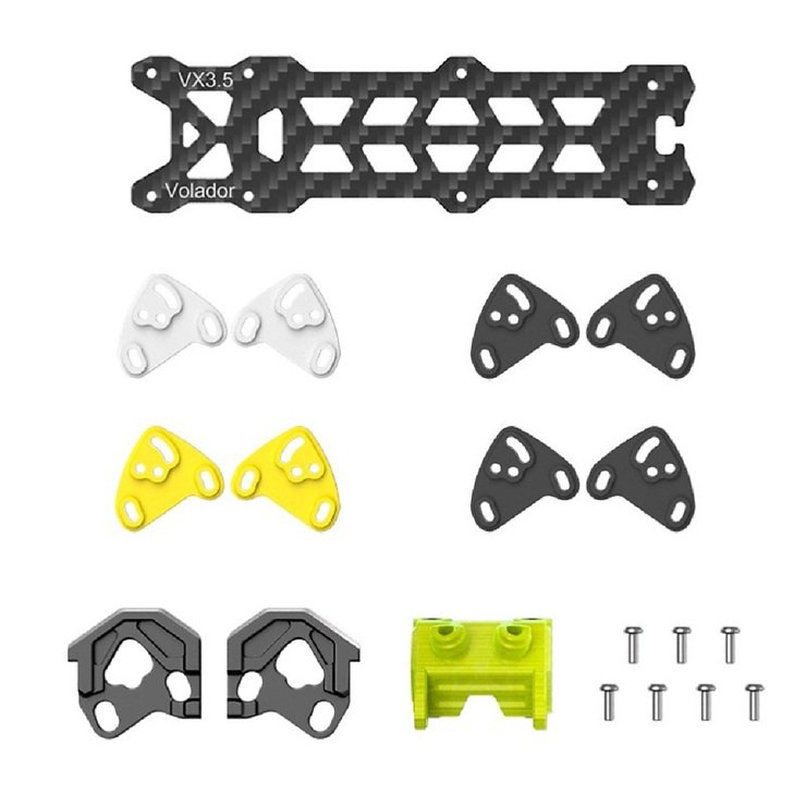FlyFish RC Volador VX3.5 O4 Freestyle Frame Kit 3.5 inch black - Thumbnail 2