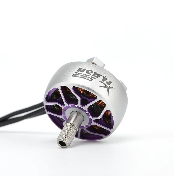 Silnik FPV FlyFishRC Flash 2207 1850KV srebrno-fioletowy - Thumbnail 2