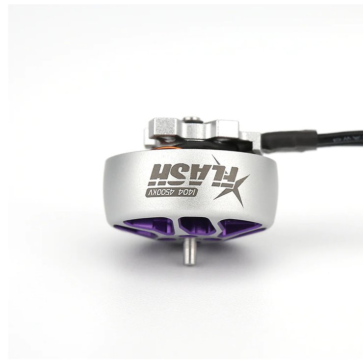 FlyFishRC Flash 1404 4500KV FPV Motore argento viola - Thumbnail 3