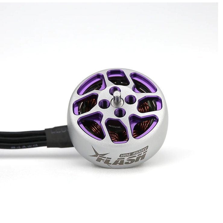 FlyFishRC Flash 1404 4500KV FPV Motore argento viola - Thumbnail 2