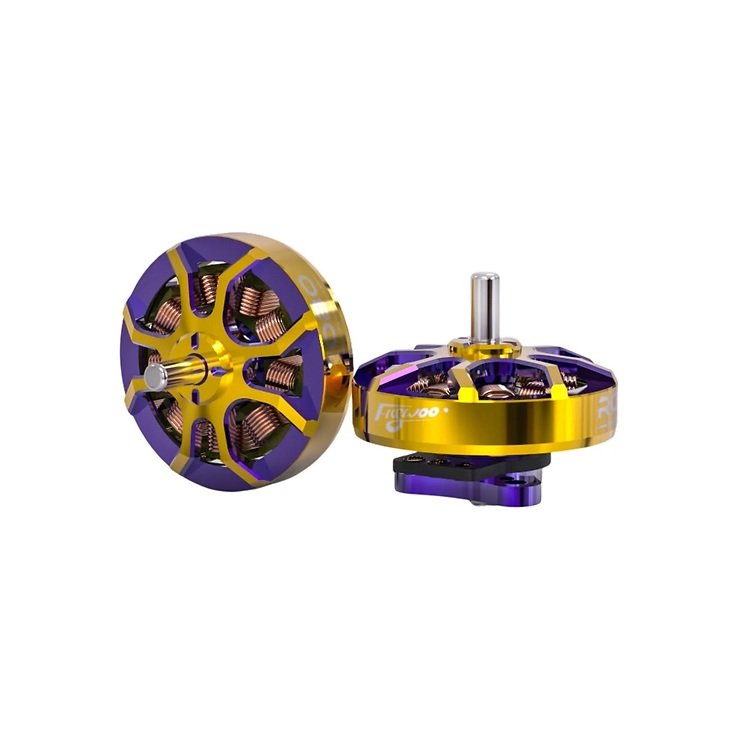 Flywoo ROBO 1002 19800KV Motor Gold Lila - Thumbnail 2