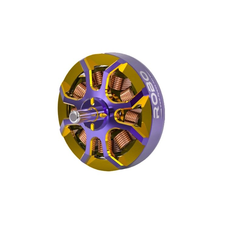 Flywoo ROBO 1002 23500KV Motor Lila Gold  - Thumbnail 3