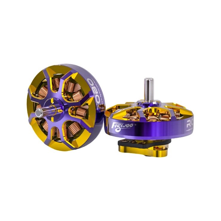 Flywoo ROBO 1002 23500KV Motor Lila Gold  - Thumbnail 2