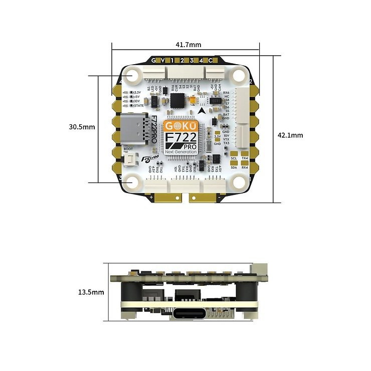 Flywoo GOKU F7 Pro V2 50A BLS 30x30 Stack (MPU6000) - Thumbnail 3