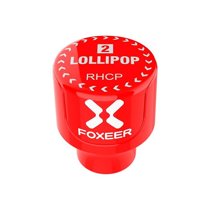 FOXEER FPV Antenne Lollipop V3 Stubby RHCP SMA Rot - Thumbnail 2