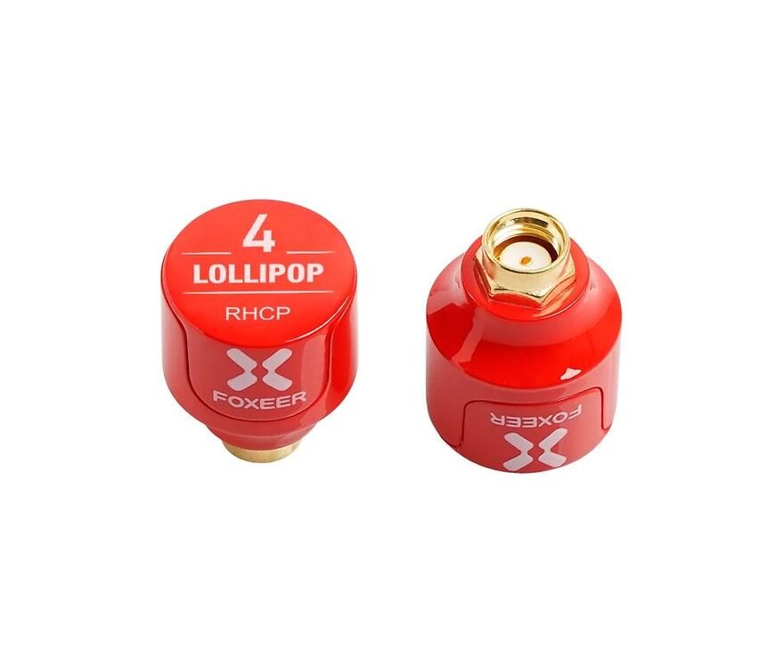 FOXEER FPV Antenne Lollipop 4 Stubby RHCP RPSMA Rot - Thumbnail 2